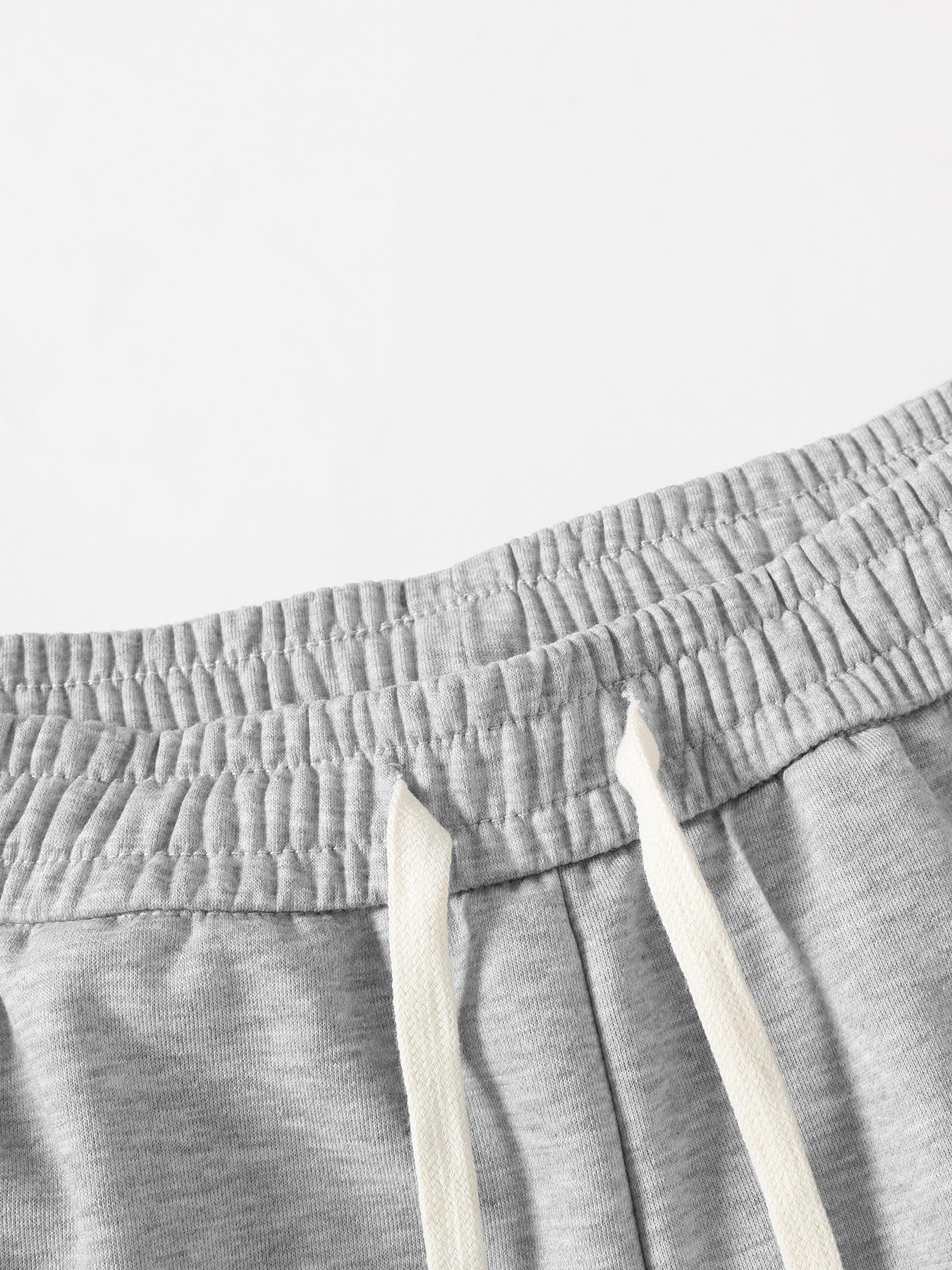 Men's Street Style Raw Hem Solid Color Shorts, Basic High-Street Skateboard Style, Summer Casual Wear, Shorts