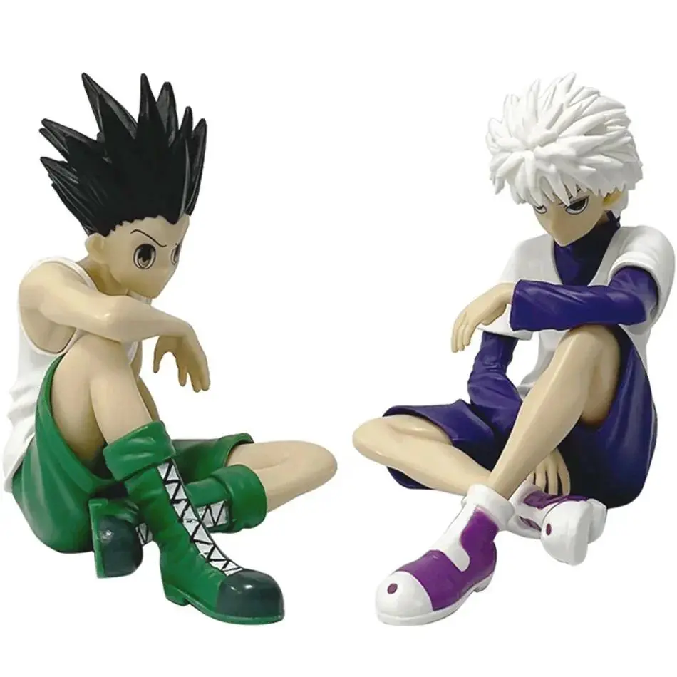 2026 New hot item Anime PG Hunter×Hunter GON FREECSS Killua Zoldyck Statue Sitting Figure PVC Model Collection Desktop Car Ornament Adult Toy