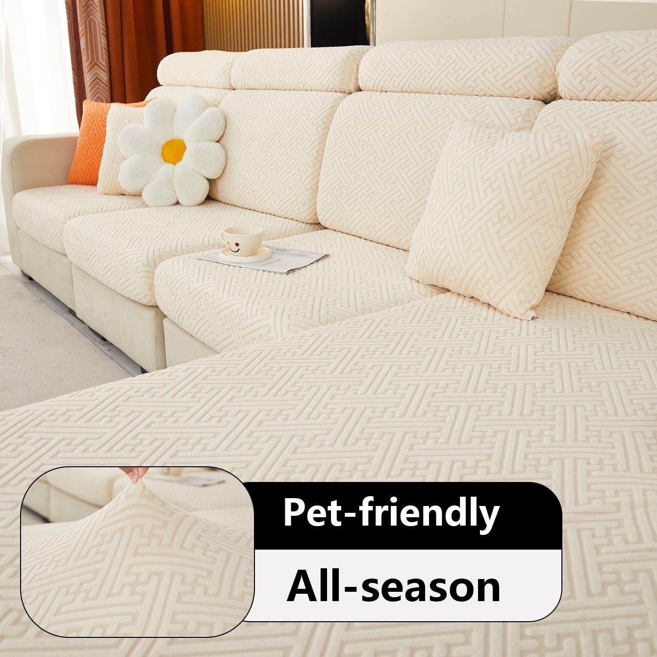 Dance Series Sofa Cover, Reusable All-Season Dustproof Cat Scratch Guard, High Wear Resistance, Non-Shedding Sofa Protector