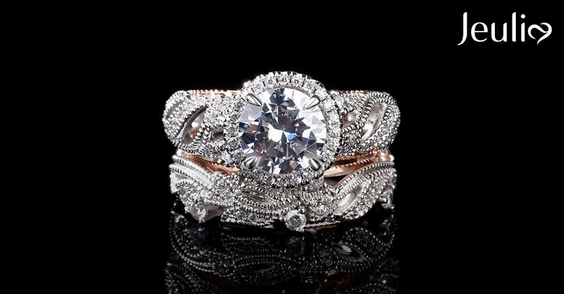 Jeulia 4 Carat Openwork Ring Sets for Women 925 Sterling Silver Wedding Sets Rose Golden Round Cut Halo Engagement Ring White band CZ Solitaire Anniversary Promise Rings wedding set Sterling Silver Jeulia 4 Carat Openwork Ring Sets for Women 925 Sterling Silver Wedding Sets Rose Golden Round Cut Halo Engagement Ring White band CZ Solitaire Anniversary Promise Rings wedding set Sterling Silver