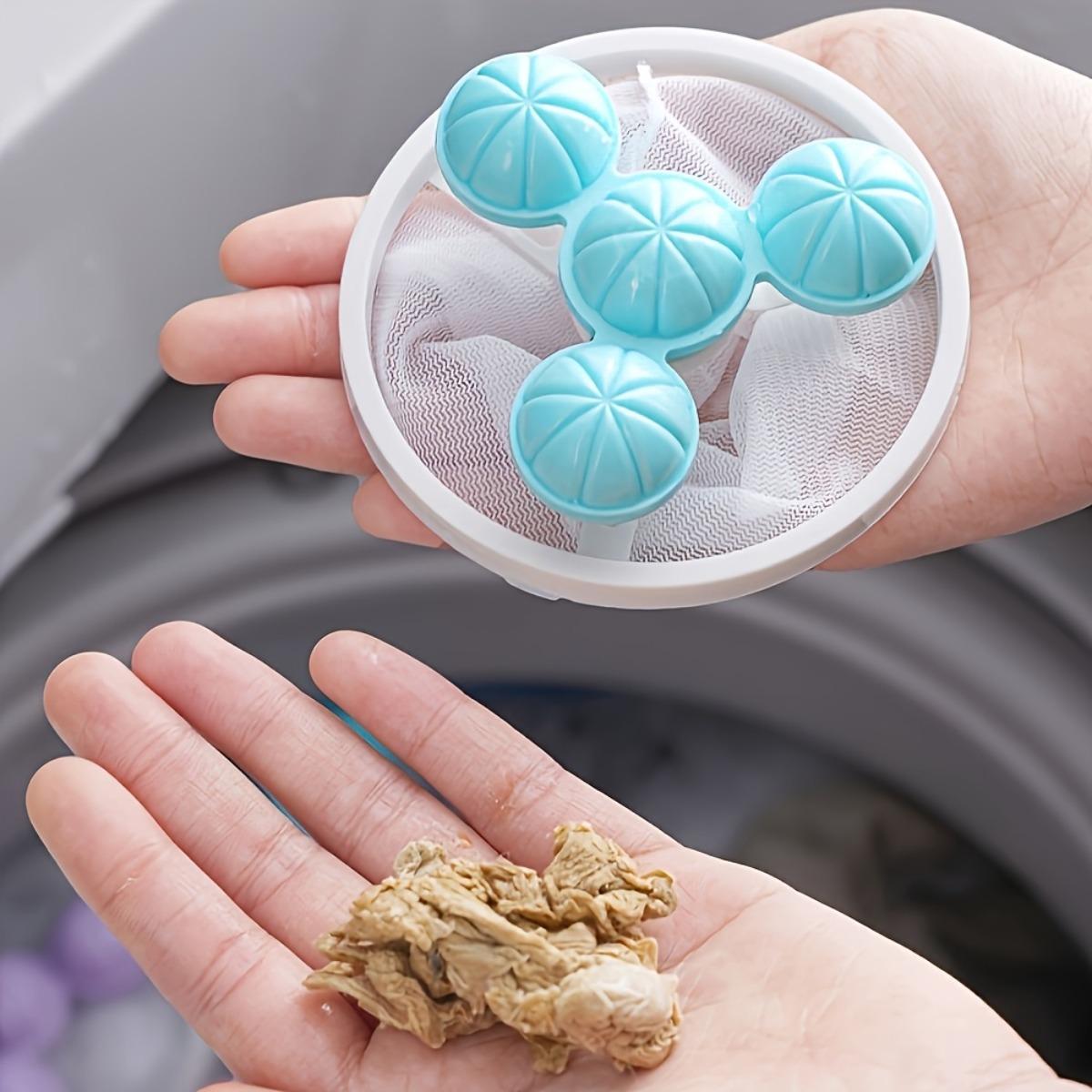 20PCS Floating Laundry Filter Hair Catcher Bags, Washing Machine Lint and Fur Removal Mesh Pouches, Fuzz and Hair Collector for Sweaters, Bedding and Pet Hair Clothes Washing, Home Laundry Cleaning Supplies