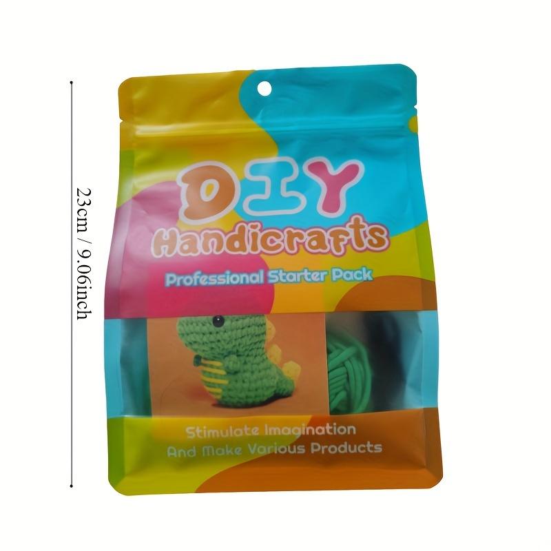 Beginner-Friendly Crochet Kit, DIY Amigurumi Rabbit Dinosaur Penguin Fox Chicken Plush Toys, Complete Tools & Yarn Set, Perfect Craft Gift, Crochet Gifts