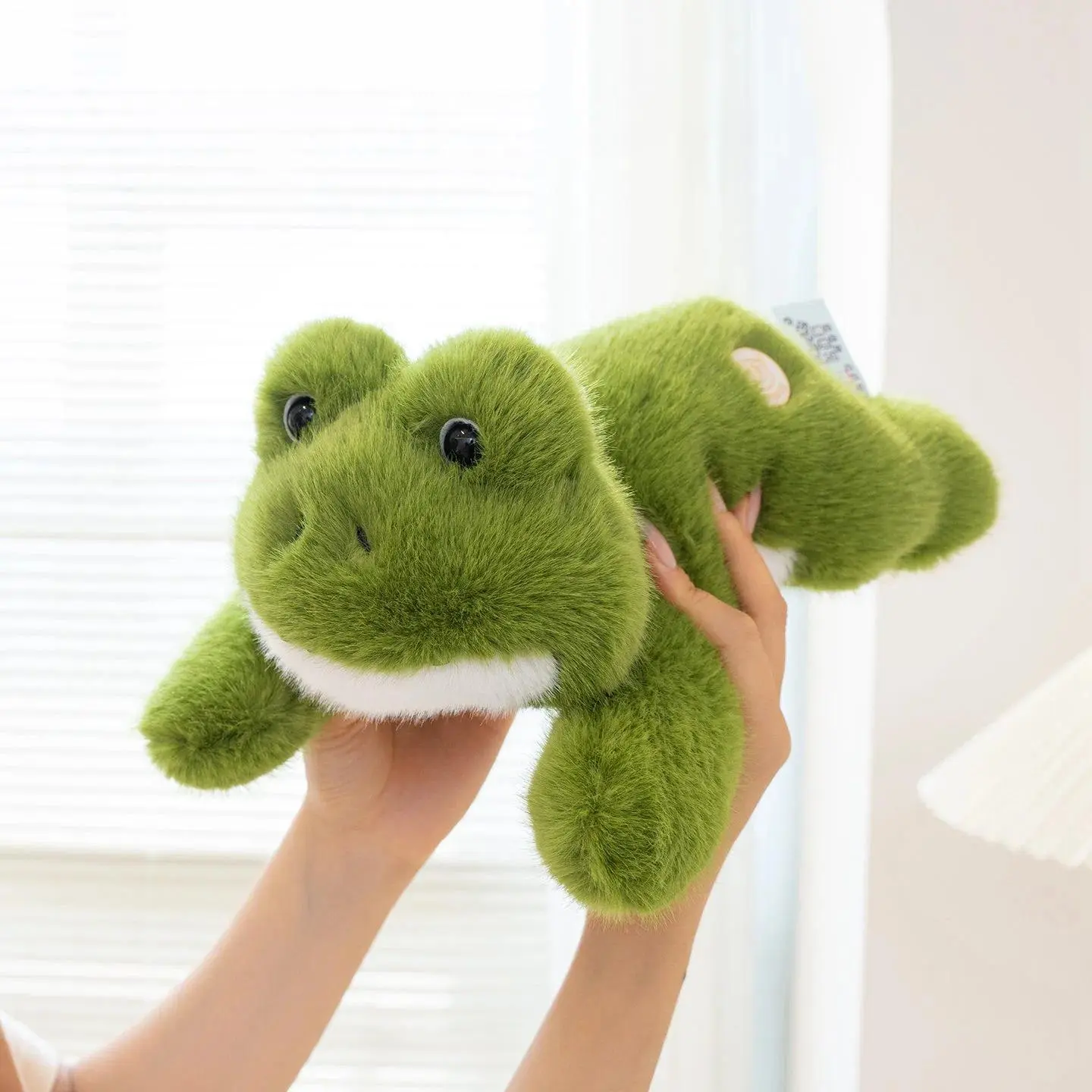 Giant Soft Plush Frog Stuffed Toy - Frog Theme, Laying Pose, Unisex Kids Gift, Home Decoration Throw Pillow Cushion