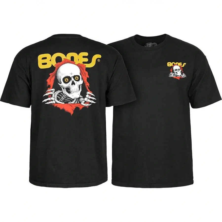 Powell Peralta Ripper Men's Short-Sleeve Casual Graphic Print Menswear Tops, Streetwear T-Shirts