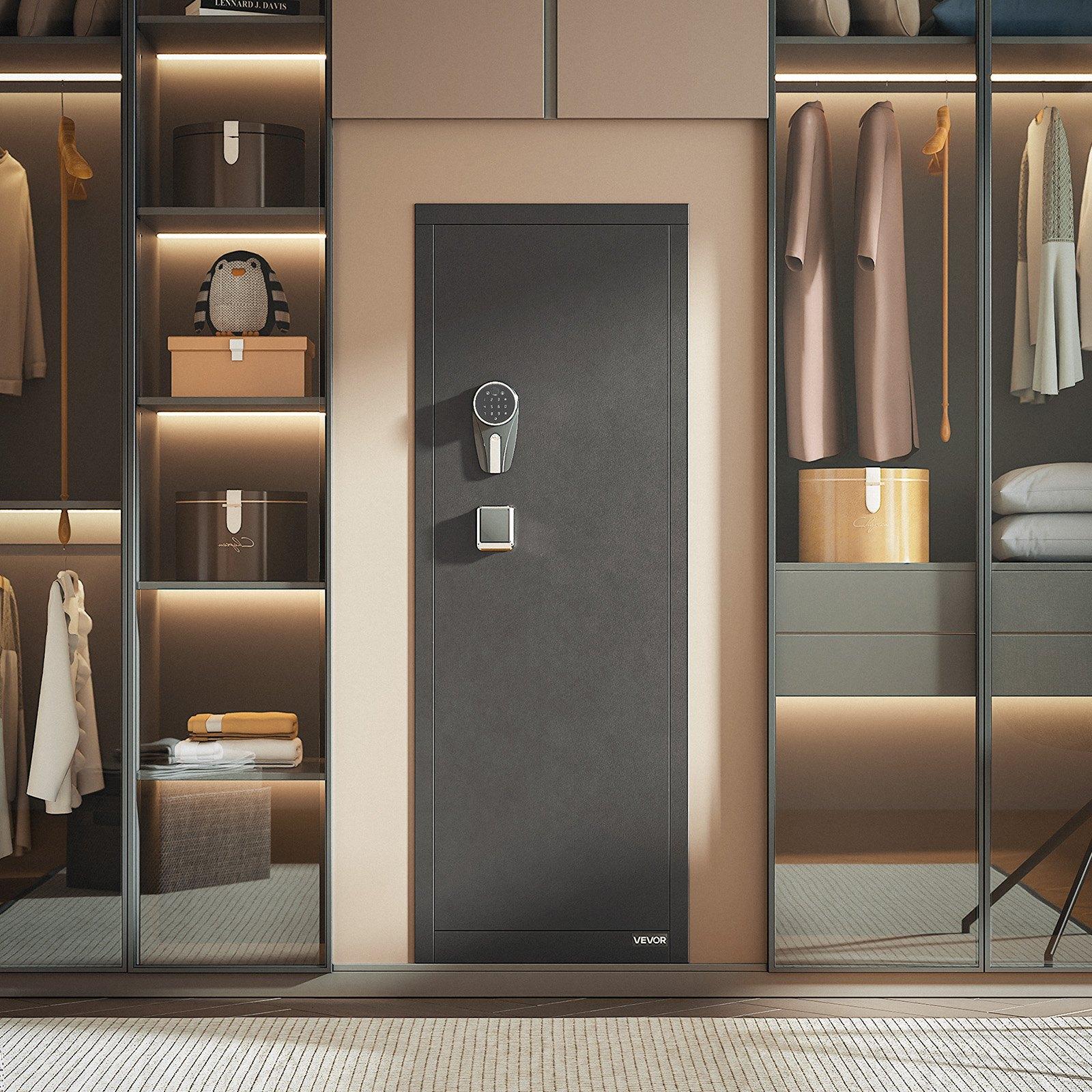 fathersdaygift  VEVOR 8-10 Gun Safe, Long Gun Cabinet for Rifles and Pistols, Quick Access Rifle Safe with 3 Pistol Pockets and Adjustable Racks, Large Digital Cabinet with Fingerprint and Password Lock