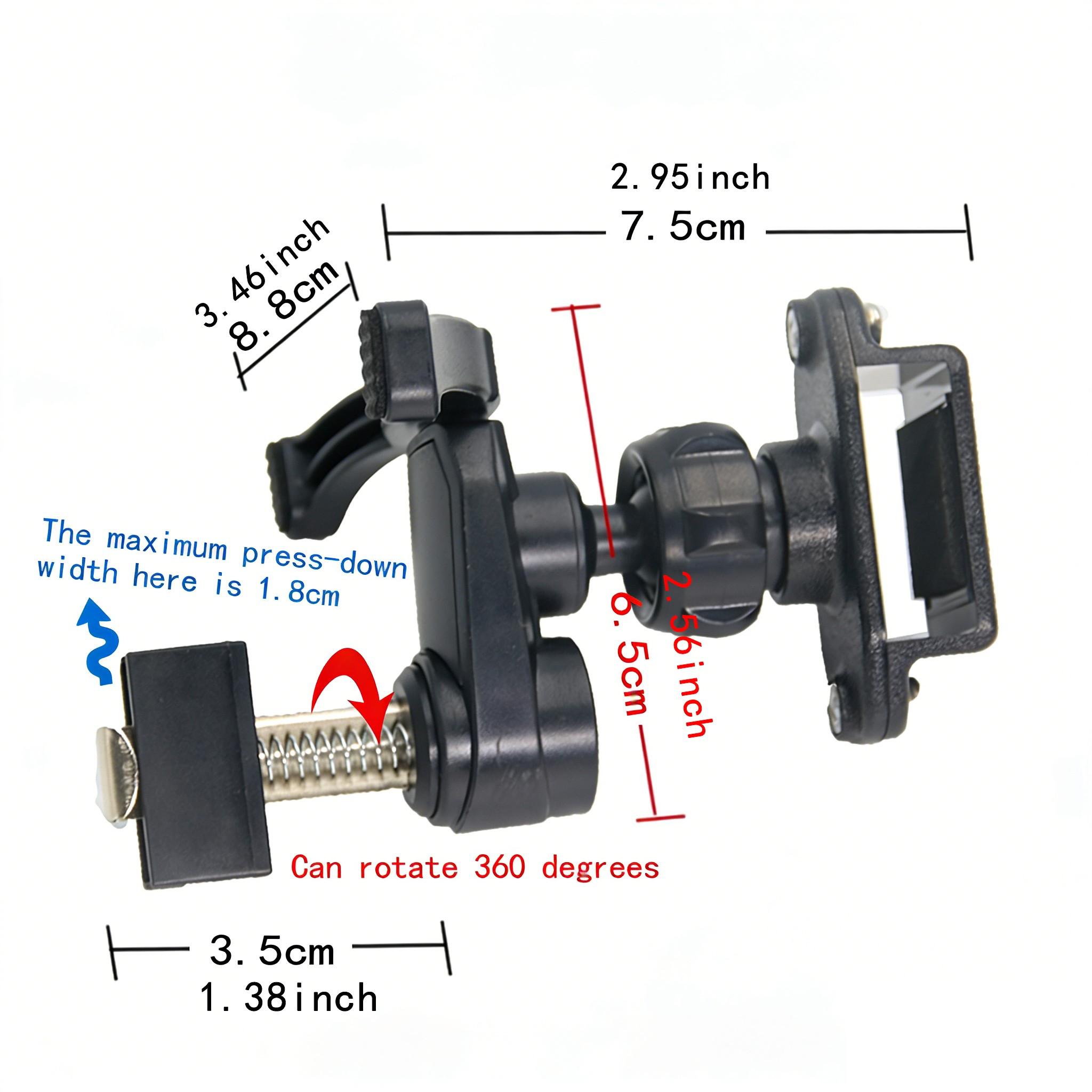 Walkie-talkie Air Vent Mount bracket, Adjustable Air Vents Holder, Handheld Mic Hook, Vehicle-Mounted Walkie-Talkie Handled Microphone Hook Bracket, Hand Microphone Back Clip Fix, adjustable, Vehicle Accessories