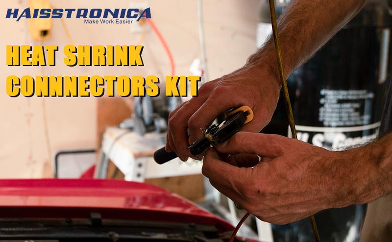 haisstronica Crimping Tool for Heat Shrink Connectors HS-8327 with 200PCS Marine Grade Heat Shrink Butt Connectors of Tinned Red Copper AWG 22-10,Father's Day Gift haisstronica Crimping Tool for Heat Shrink Connectors HS-8327 with 200PCS Marine Grade Heat Shrink Butt Connectors of Tinned Red Copper AWG 22-10,Father's Day Gift