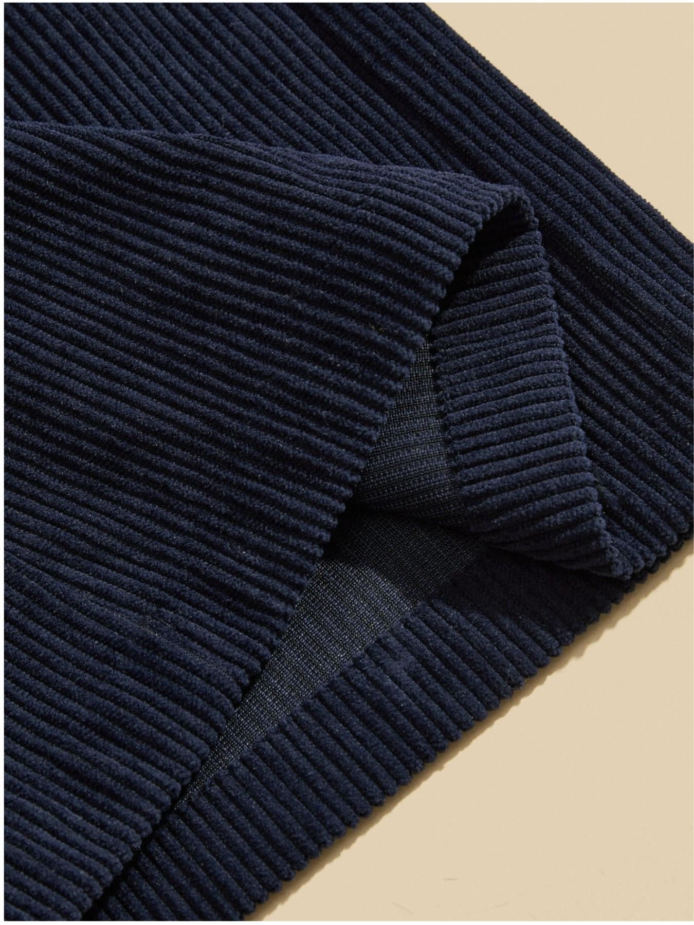 Women's Corduroy Rivet Pocket Flare Pants, Elegant Business Casual Style, Versatile Commuter Essential, Fashion Office Wear