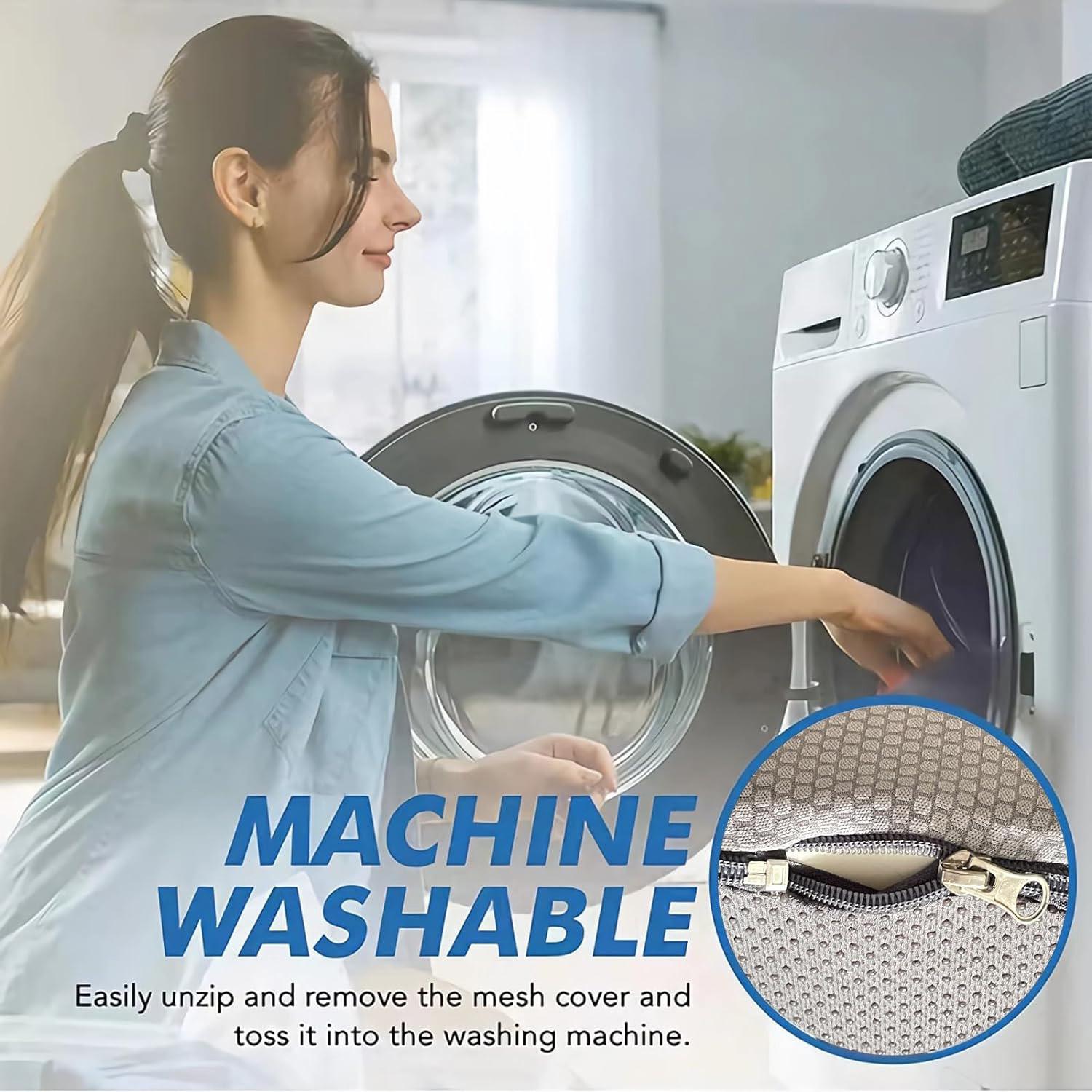 Memory Foam Office Chair Cushion and Lumbar Cushion, Adjustable Swivel Chair Comfy Chair Suitable for Home, Car and Office Use, Hip and Waist Upgrade, Portable and Comfortable with Washable Breathable Mesh, Ergonomic Computer Chair