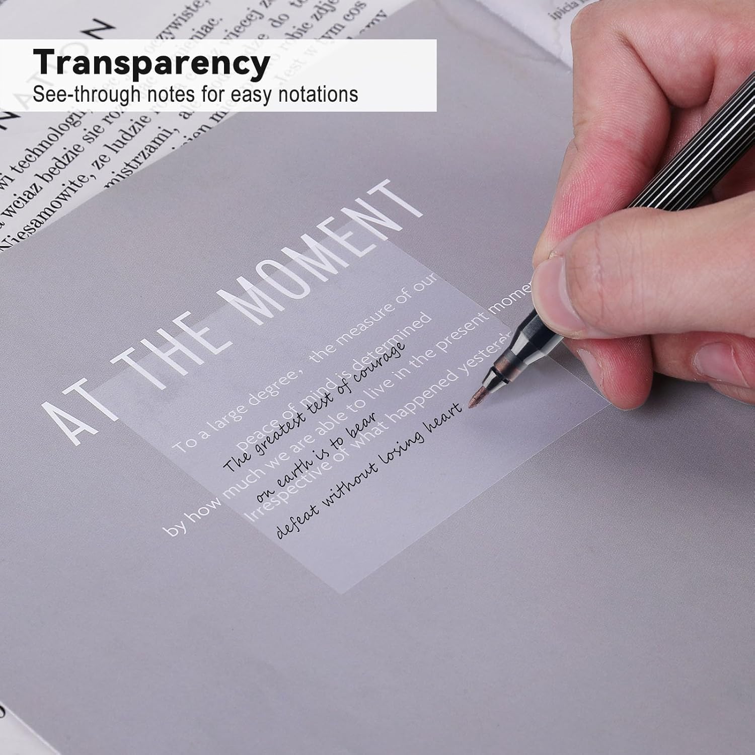 400 Sheets Transparent Sticky Notes, 3x3 inch 8 Pads Clear Sticky Notes, Self-Stick Translucent See Through Note Pads for Books Annotation 400 Sheets Transparent Sticky Notes, 3x3 inch 8 Pads Clear Sticky Notes, Self-Stick Translucent See Through Note Pads for Books Annotation