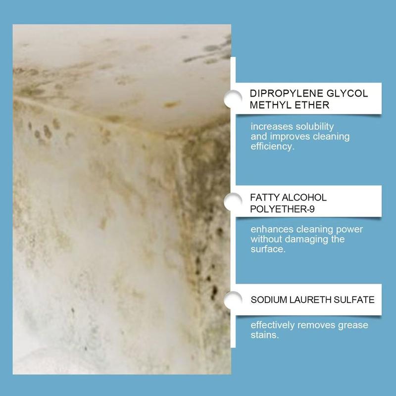 Jaysuing Wall Stain Remover, Stain Treater Spray, Water Marks Cleaner for Bathroom & Kitchen Walls, Effective Mold Cleaning Solution for Home Use, Cleaner Liquid