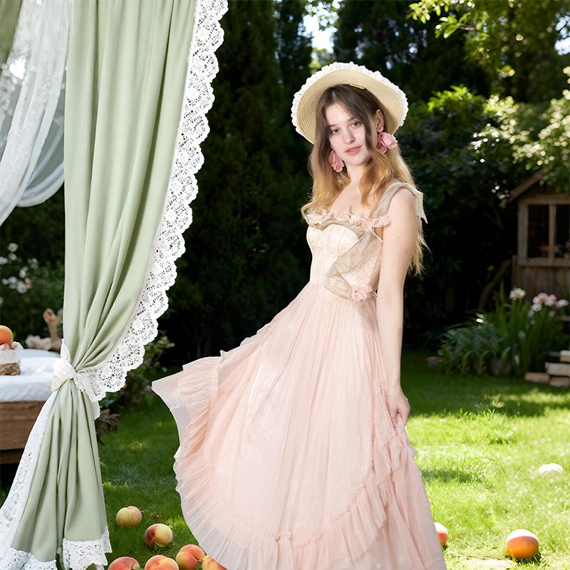 The Mystique Flora Corset Dress-LuminaVenus Dresses Autumn Women's Power Wardrobe Goddess Dress Alix Earle Dress Scuba Knit Dress Para Fiesta Elegant Fashion Casual Wedding Dress Elegance Adjustable birthday outfit Floral Curvy