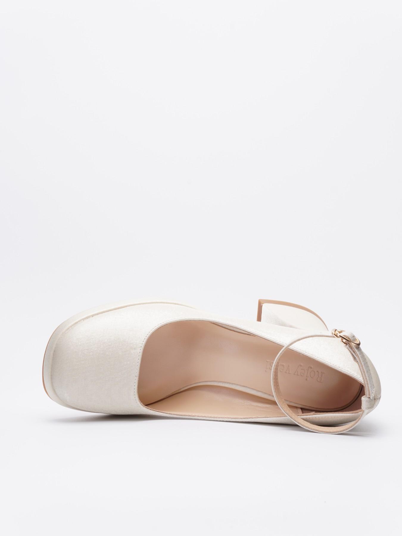 Vintage Coquette Satin Mary Jane Heels for Women Chunky Block Heel Platform Pumps Ankle Strap Dress Shoes