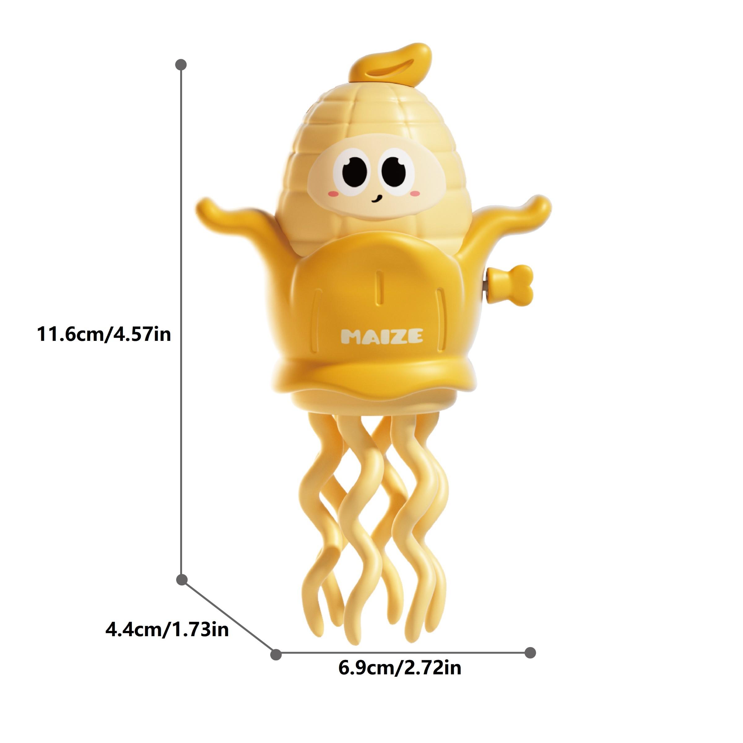 Dancing Dual-Color Corn Spring Toy, Baby Simulation Animal Stress Relief Mechanical Crawling Running Toy, Fun Interactive Plaything