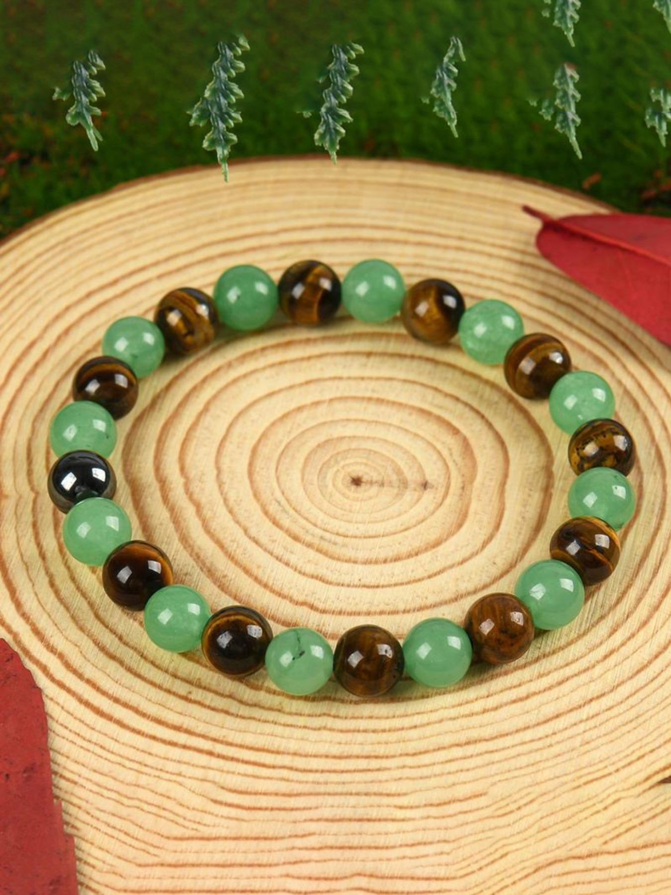 Attract Wealth Bracelet with Glass Design, Blue Handwoven Friendship Style, Symbolizes Luck and Protection, Fashionable Energy Balance Accessory, High Quality Bracelet