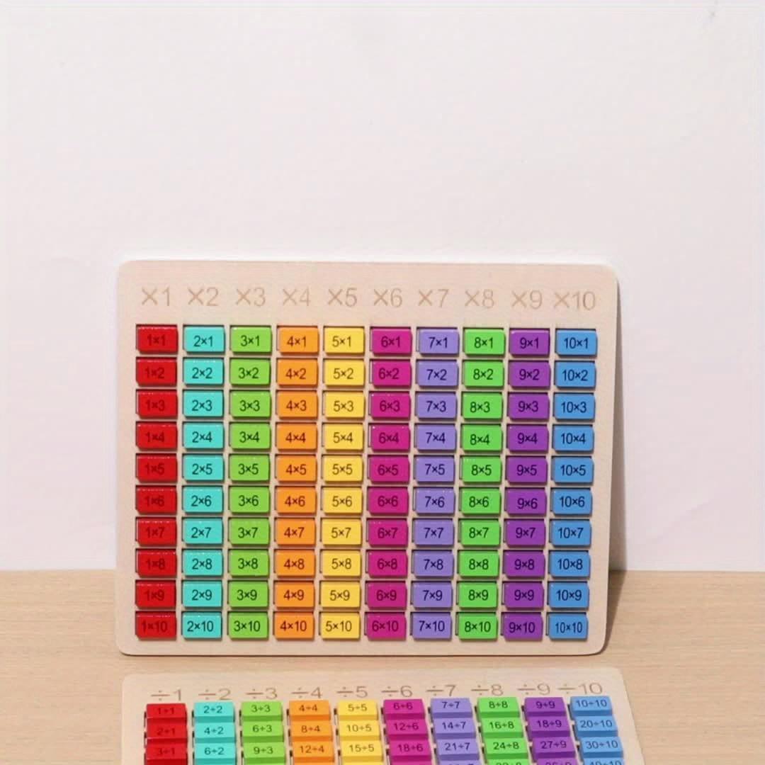 STEM Math Board - Children's interactive arithmetic puzzles that develop problem solving and logical thinking skills, educational learning toys with multiplication and division challenges, ideal learning gifts