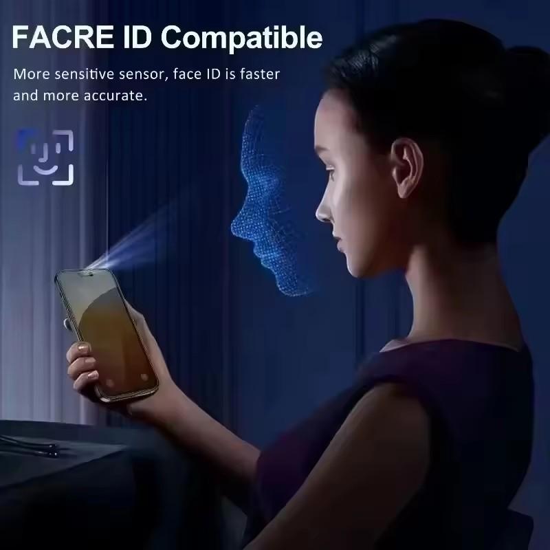 4 Pcs Privacy Screen Protector for iPhone 12 13 14 15 16 17 Pro Max 14 15 16 Plus 17E Series 28° Side view Prevent Peeping Tempered Glass 9H Diamond Hardness - 98% Clarity HD Clear Anti-Scratch Full Cover Privacy Glass