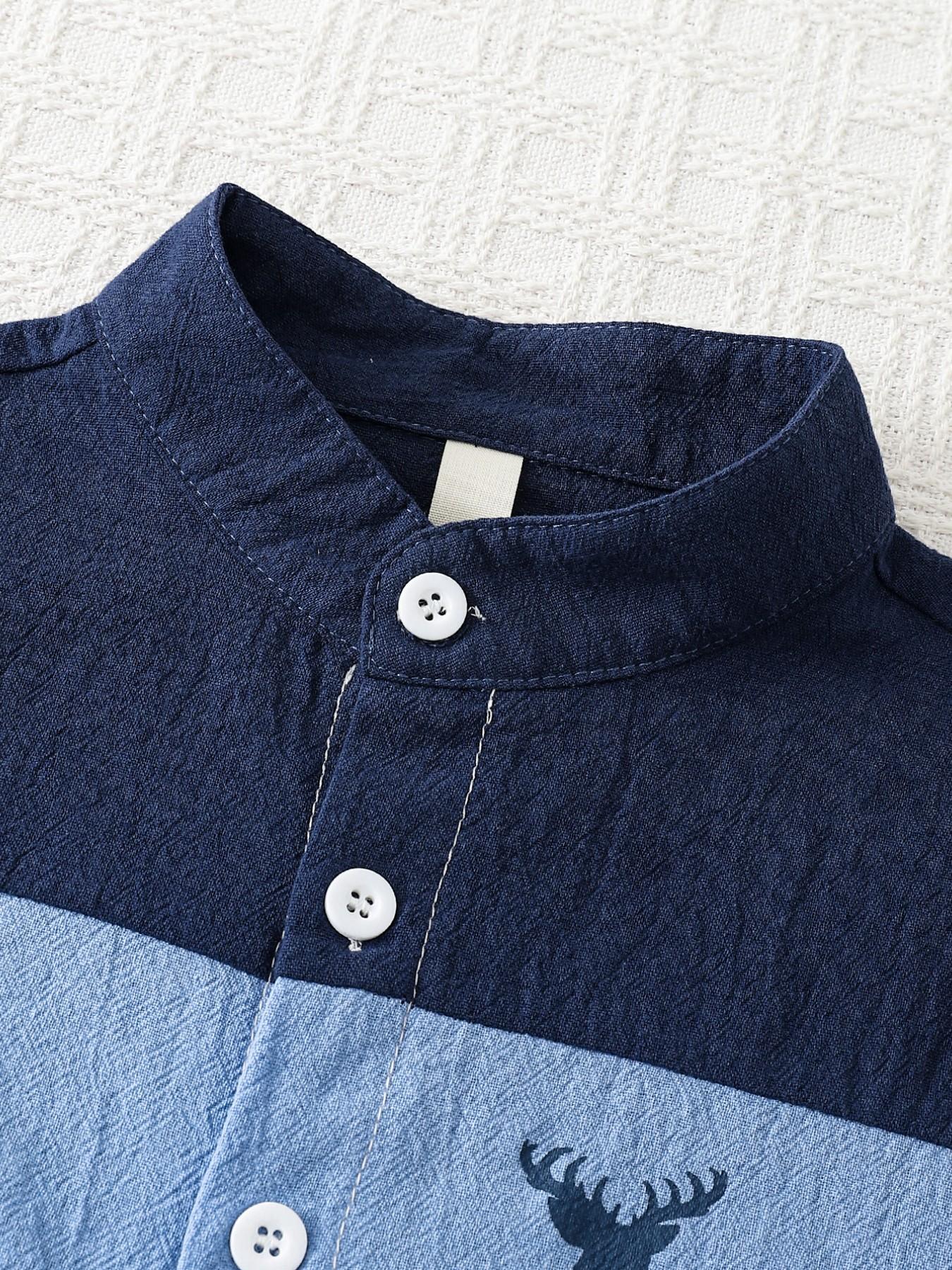 Boys Summer Fashion Set, Three-Color Striped Button-Up Shirt & Lightweight Breathable Shorts, Casual Daily Outdoor