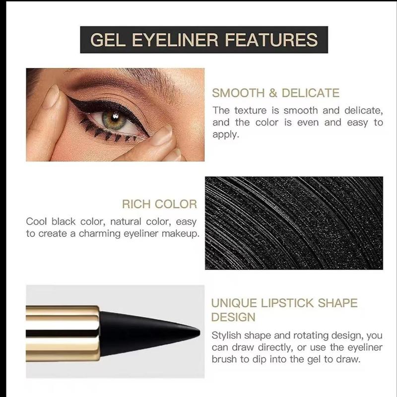 Multifunctional Solid Eyeliner Pencil, High Pigment Eye Liner & Lip Liner, Ideal for Beginners, Long-Lasting Smudge-Proof, Smooth Application, Eye Makeup Products