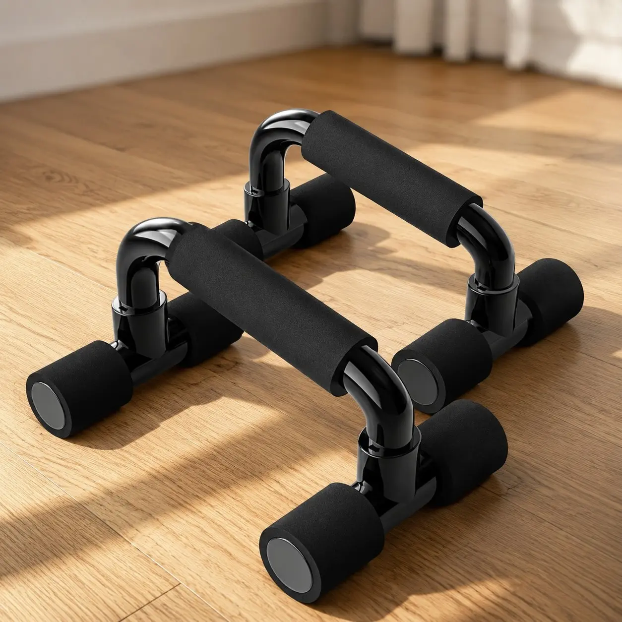 Push Up Bars Gym Exercise Equipment Fitness 1 Pair Pushup Handles with Cushioned Foam Grip and Non-Slip Sturdy Structure for Men & WomenGift