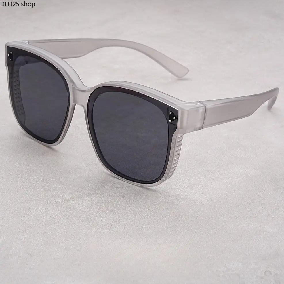 Unisex Oversized Sunglasses, Lightweight Nylon Frame With Dark Tinted UV400 Anti Glare Lenses, Wrap Around Fashion Eyewear for Driving, Outdoor Activities and Daily Wear
