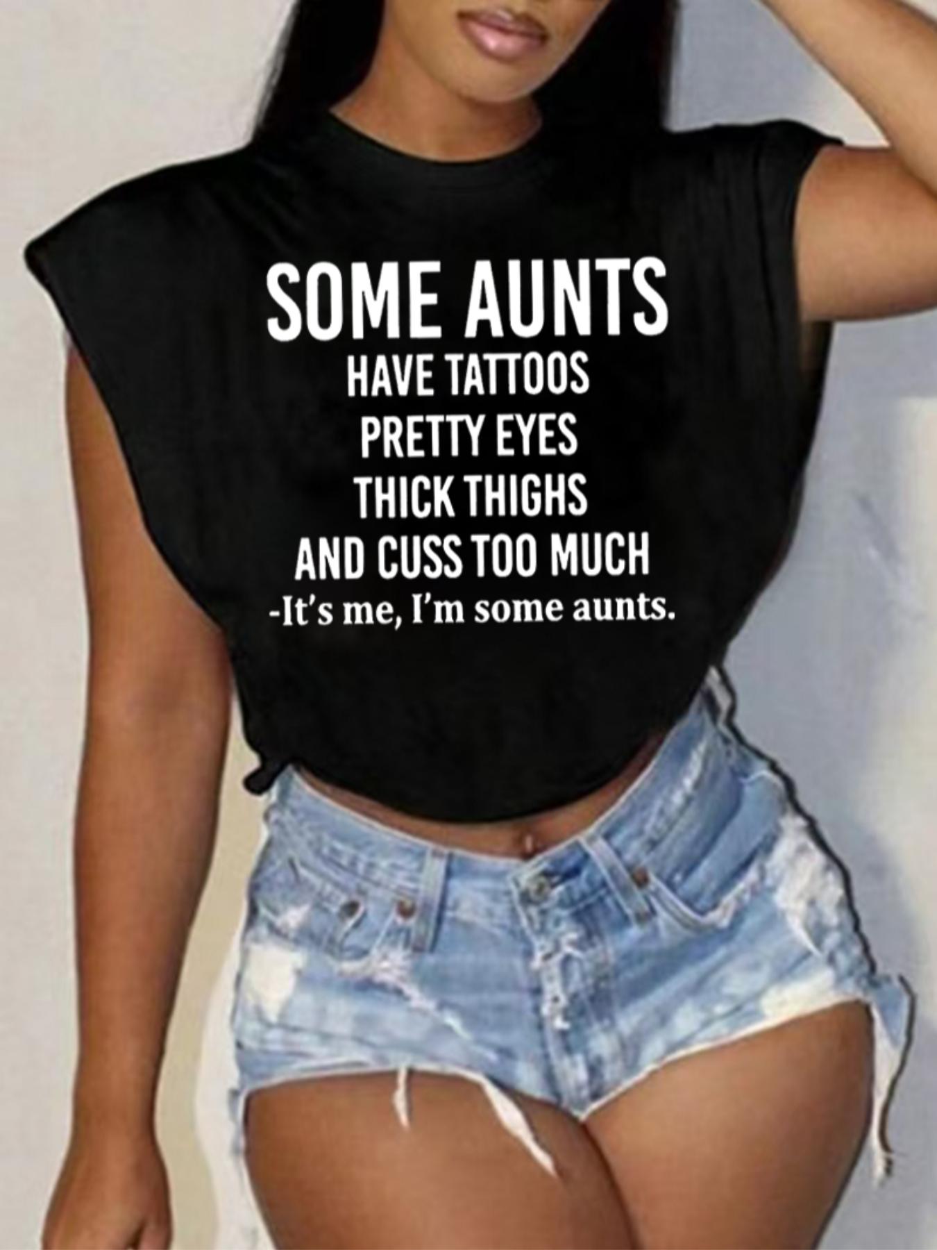 Women's Letter Print Round Neck Tee, Fashion Casual Crewneck Short T-Shirt for Daily Holiday Vacation Outdoor Wear, Ladies Clothes for All Seasons, Top, Womenswear, Tshirt