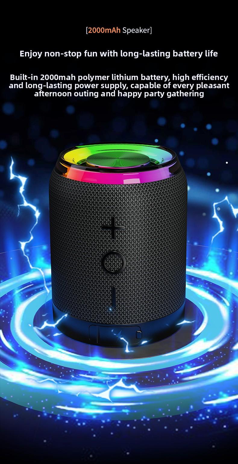Popular Magnetic 2-in-1 Detachable Portable Bluetooth Speaker RGB Fabric Mini Speaker