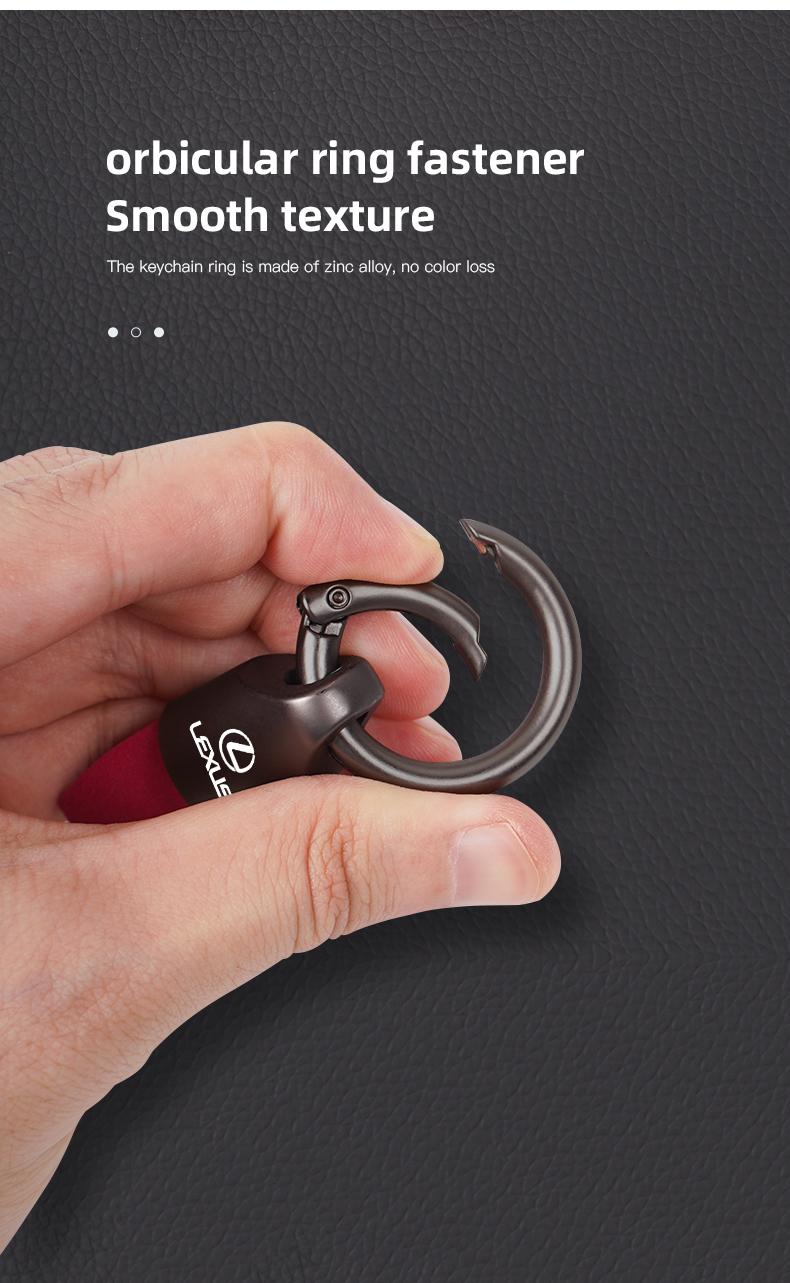 Zinc Alloy Leather Car Key Chain Strap Keyring For Lexus IS500 LS460 RC200 LM300 RX450 LX NX350h LC UX CT RZ450e RC300 GX400 GS200t GS300h LS600 RX300 TX LBX HS250