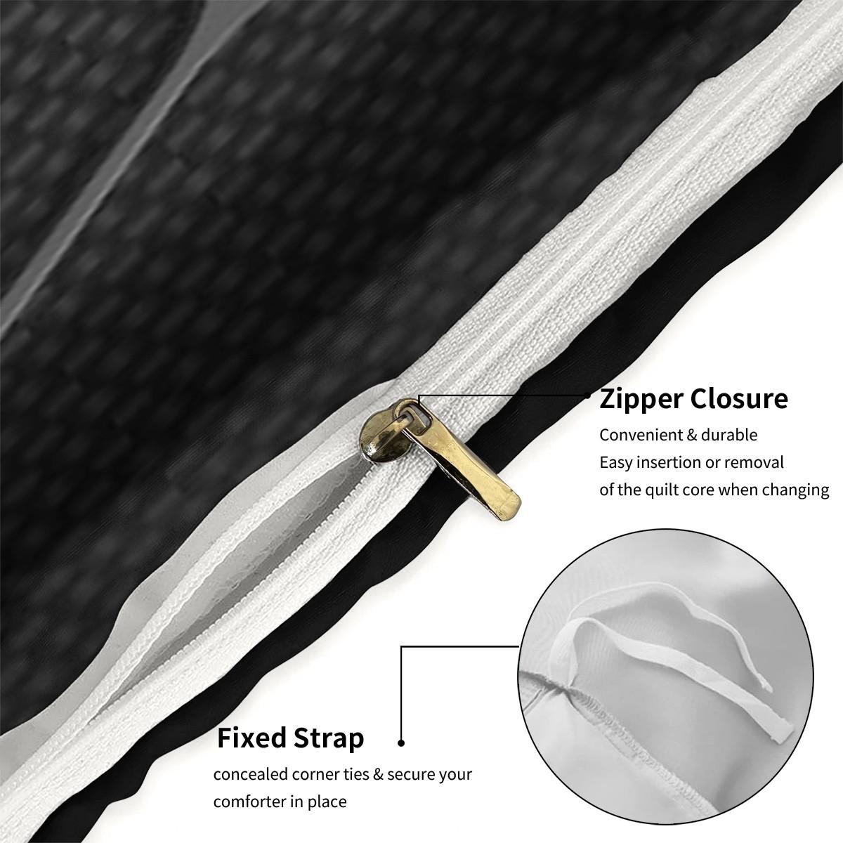 3pc Gray Spiderweb Bedding Set, Decorative bedding set, gray duvet cover set including 1 duvet cover and 2 pillowcases, suitable for single and double beds, available in multiple sizes, perfect for bedrooms, dormitories, guest rooms, and hotels