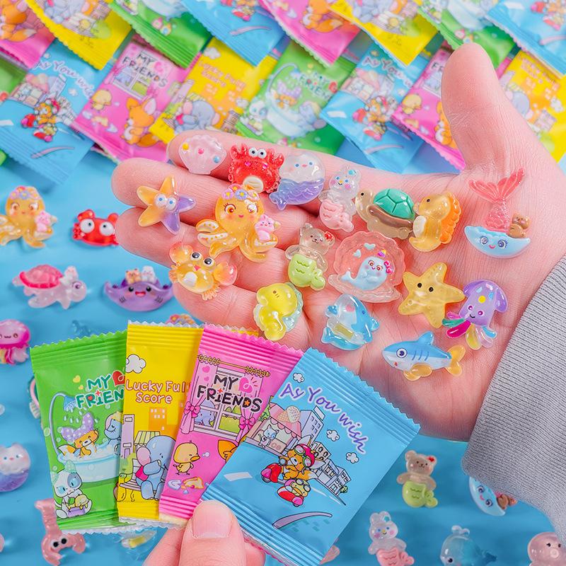 10pcs/20pcs Ocean Mini Decorations, Randomly Sent, Crab, Octopus, Starfish, Turtle, Shell, DIY Craft, Home Decoration, Party, Holiday