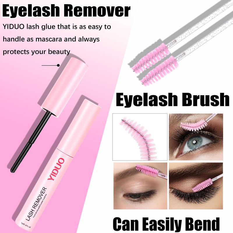 4-Style Lash Clusters Kit, 798pcs/set 10 to 18 mm D-Curl Volume Lashes Eyelash Extensions 60D/80D/100D/150D with Lash Bond and Seal, Remover, Tweezers and Brushes for Easy DIY at Home