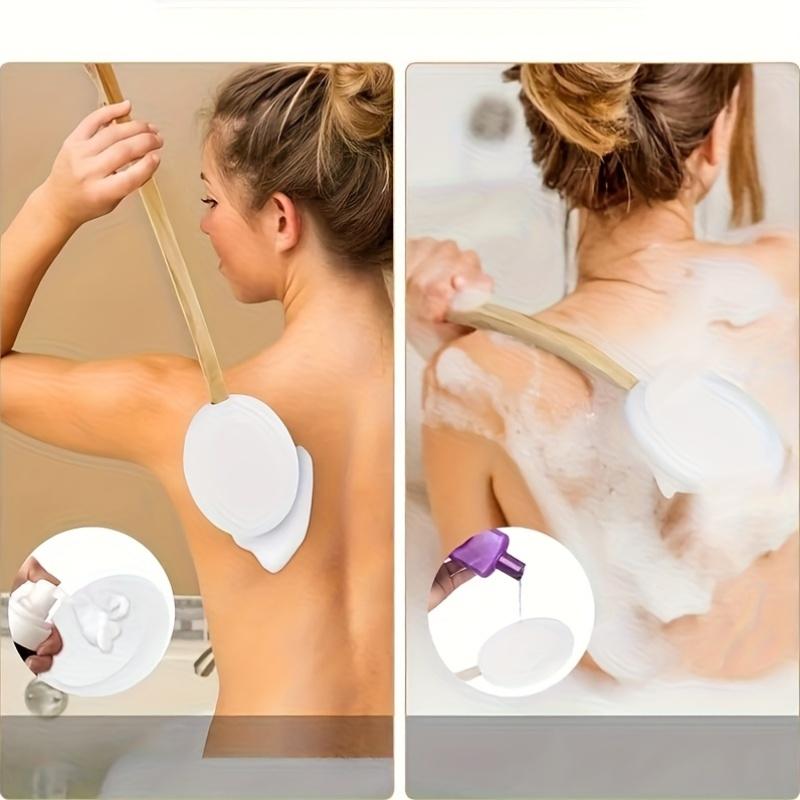 Multi-functional lotion and sunscreen applicator | Long handle, perfect for body cleansing and showering.