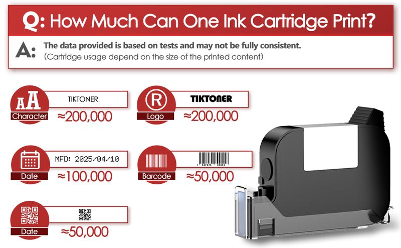 Handheld Inkjet Printer, 0.5 Inch Nozzle, Portable Inkjet Printer Gun for Text QRCode Barcode Production Date Time Logo Batch Number Print on Metal Wood Glass Cloth Carton Plastic
