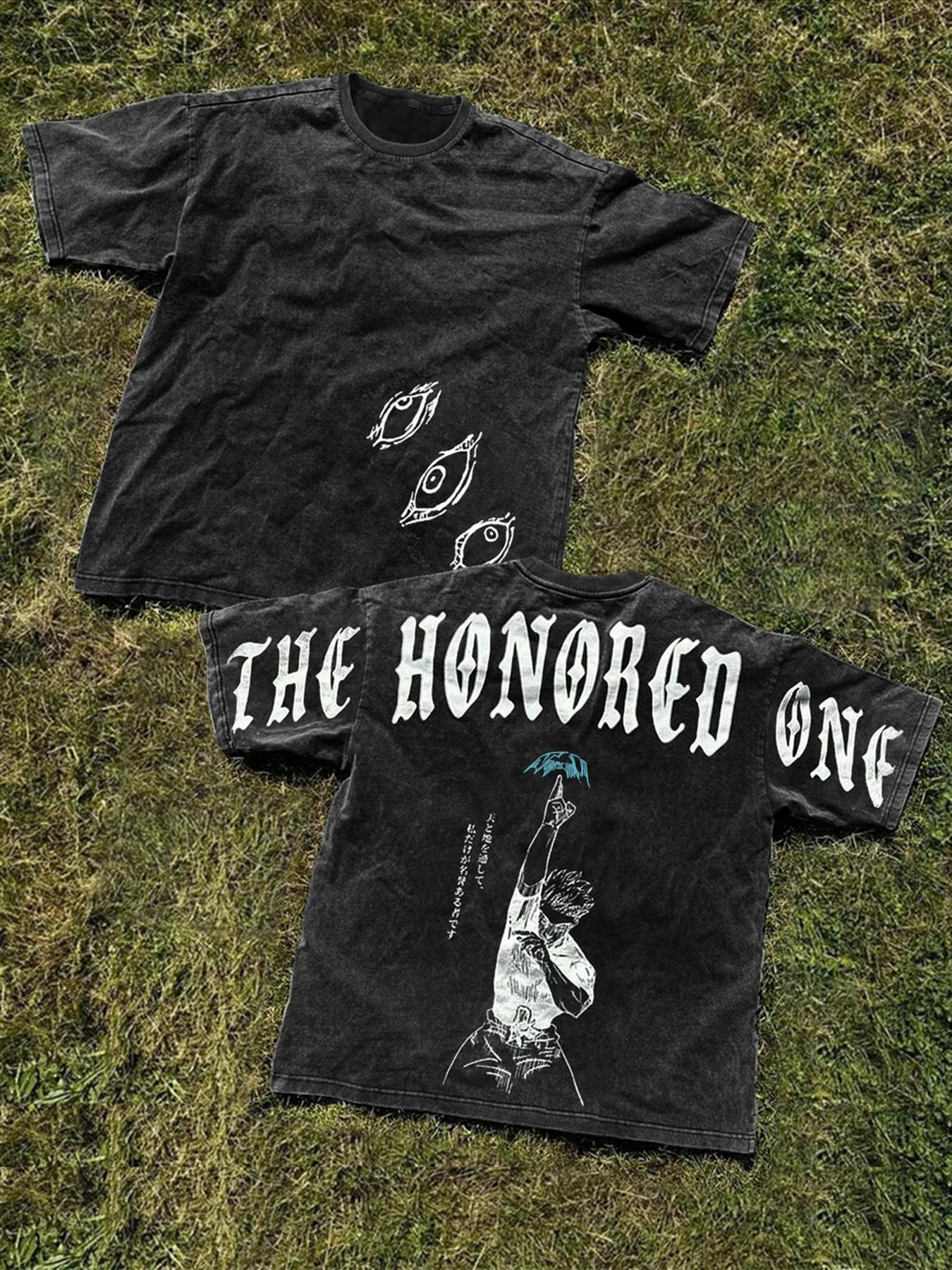 Unisex's Anime Character Print Round Neck Graphic Tee, Regular Fit Casual Street Short Sleeve T-Shirt for Daily Wear, Unisex Top for All Seasons, Man