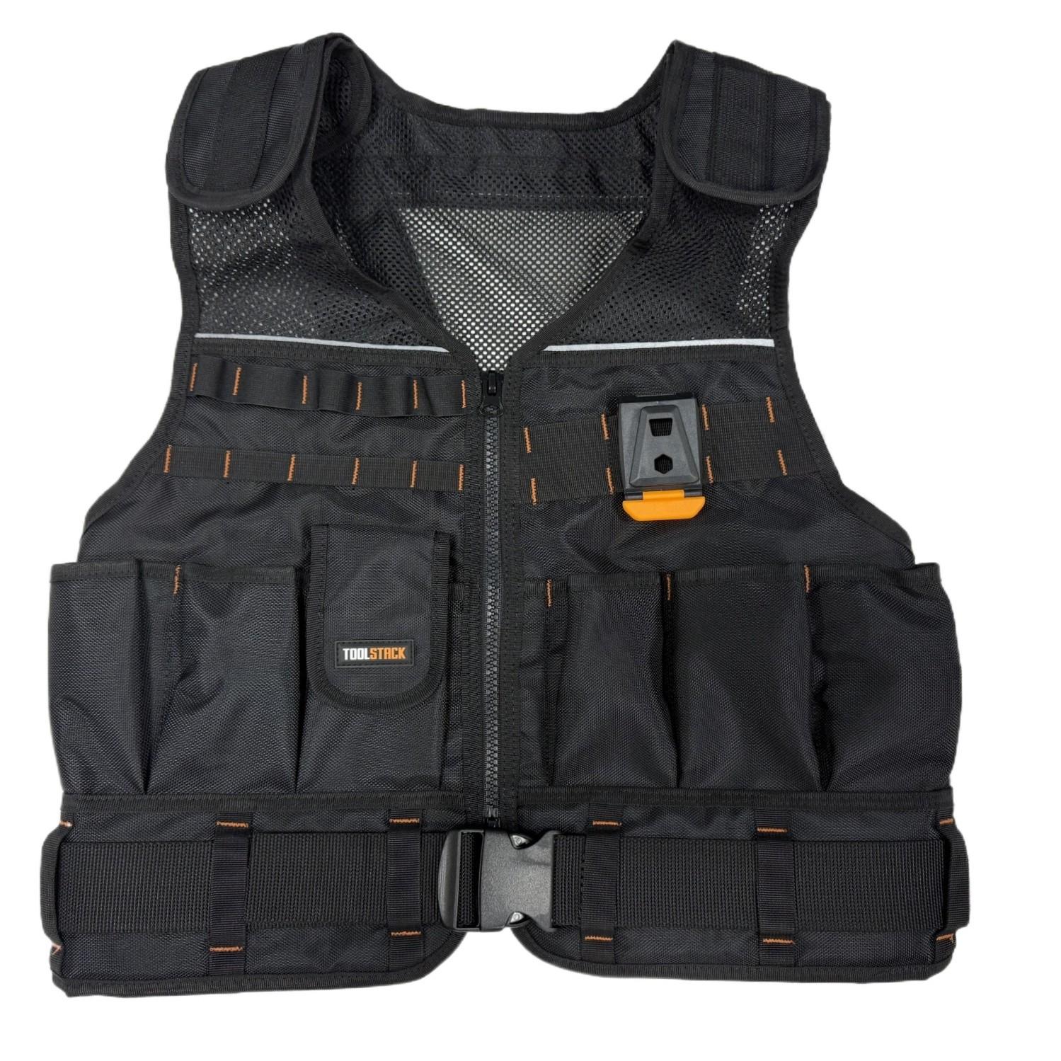 Fast Hang Construction Vest, Multifunctional Thickened Wear-Resistant Vest, Durable Workwear for Builders and Contractors