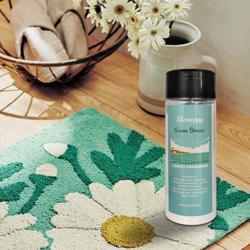 Scented Home&Pet Carpet Freshener Deodorizing - Upholstery Deodorizer Powder Mop Soap, Household Perfume Fragrance Deodorizer and Cleaner (16oz/453g)