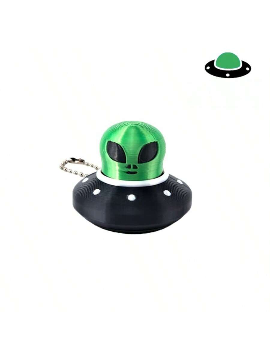Alien Space Exploration Button Relax, Ideal Holiday Gift, Desk Stress Reliever, Space Exploration Key, Sci-Fi Style Button, Alien Theme Design, Detailed Miniature Build, Sci-Fi Fans Gift, Collectors Novelty Item, Stress Relief Gadgets, Christmas
