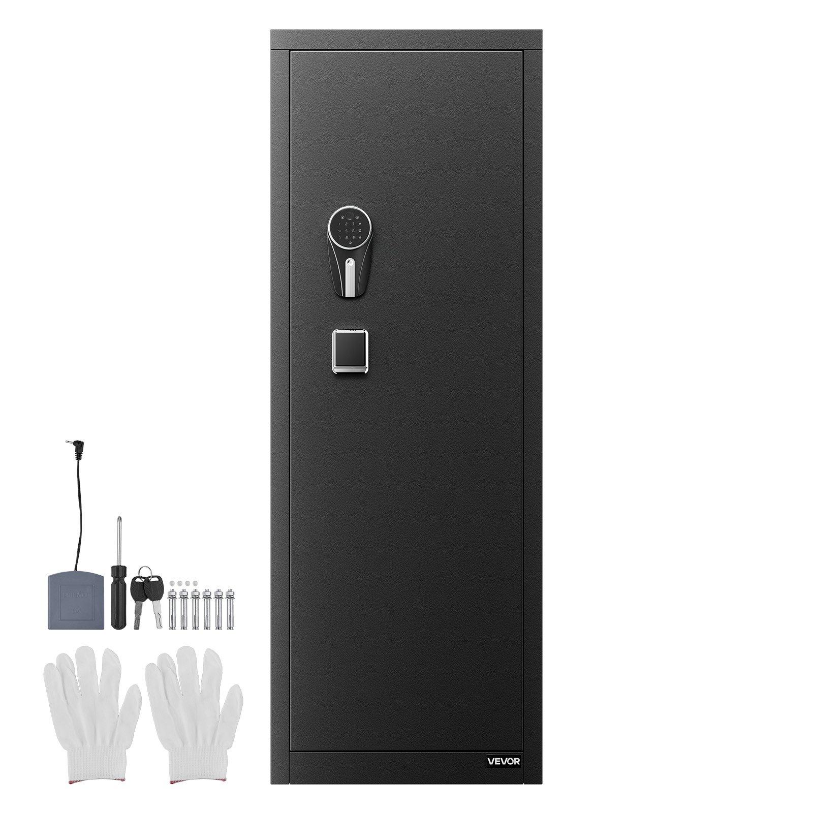 fathersdaygift  VEVOR 8-10 Gun Safe, Long Gun Cabinet for Rifles and Pistols, Quick Access Rifle Safe with 3 Pistol Pockets and Adjustable Racks, Large Digital Cabinet with Fingerprint and Password Lock