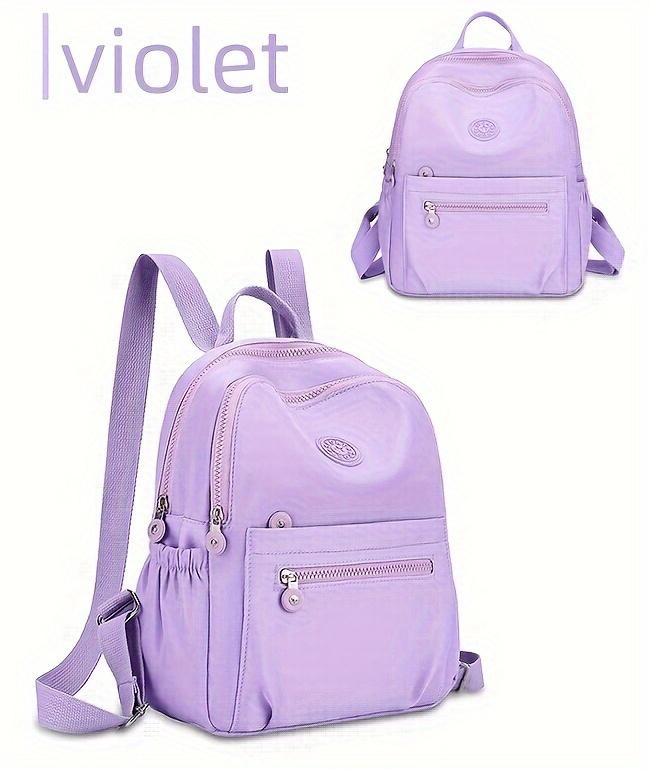 Lightweight Nylon Mini Backpack for Students, Stylish Large Capacity Travel & School Bag with Multiple Pockets, Versatile Casual Daypack for Daily Commute & Everyday Use