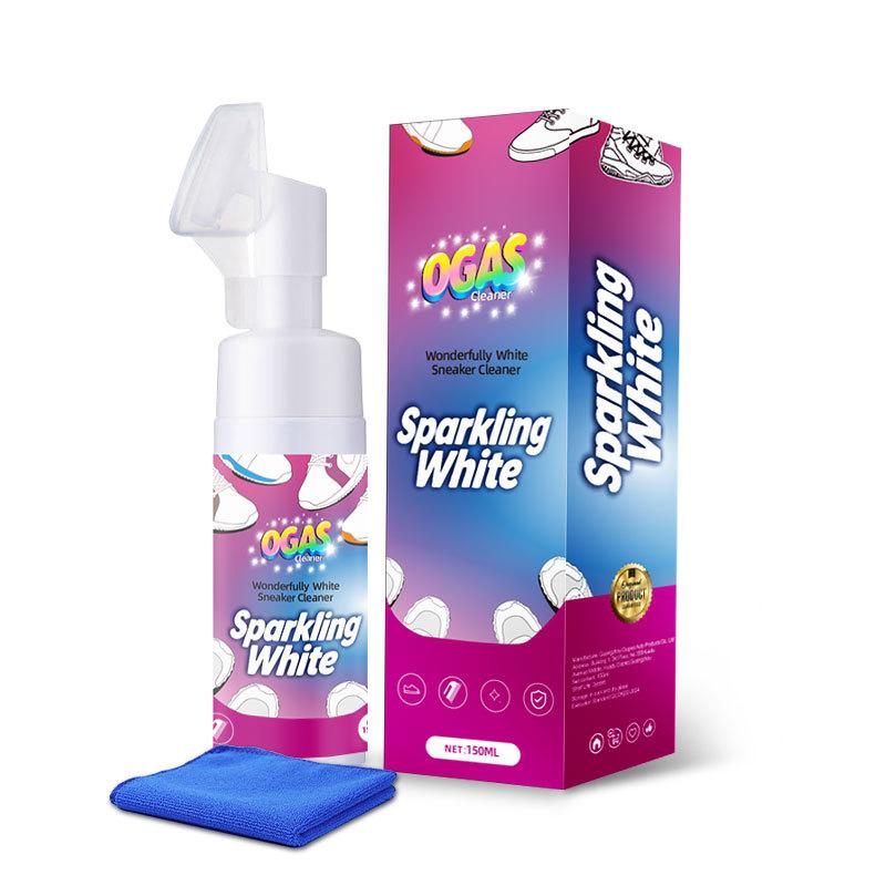 Shoe Cleaner, Sports Shoe Stain Remover, Whitening Agent, Foam Cleaning Solution, No Rinse Dry Clean, Easy to Use