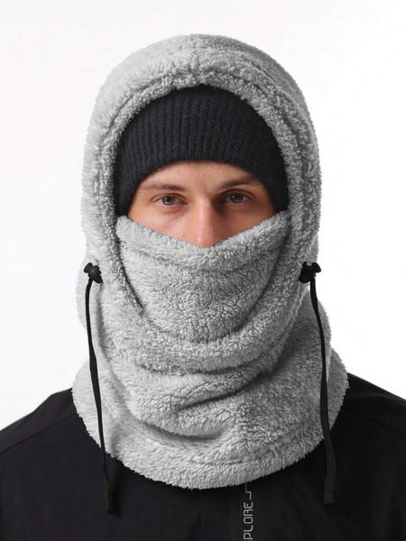 Upgrade Thickened Balaclava Hat, Winter Fleece Face Mask Scarf Combo, Warm Inner Layer, Thermal Ski Mask, Unisex Full Head Neck Cover