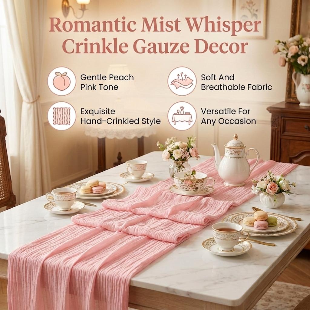 Cheese Pattern Table Runner Set (6 Pieces), Pleated Table Runner, Party Decor, Birthday, Wedding, Graduation, Anniversary