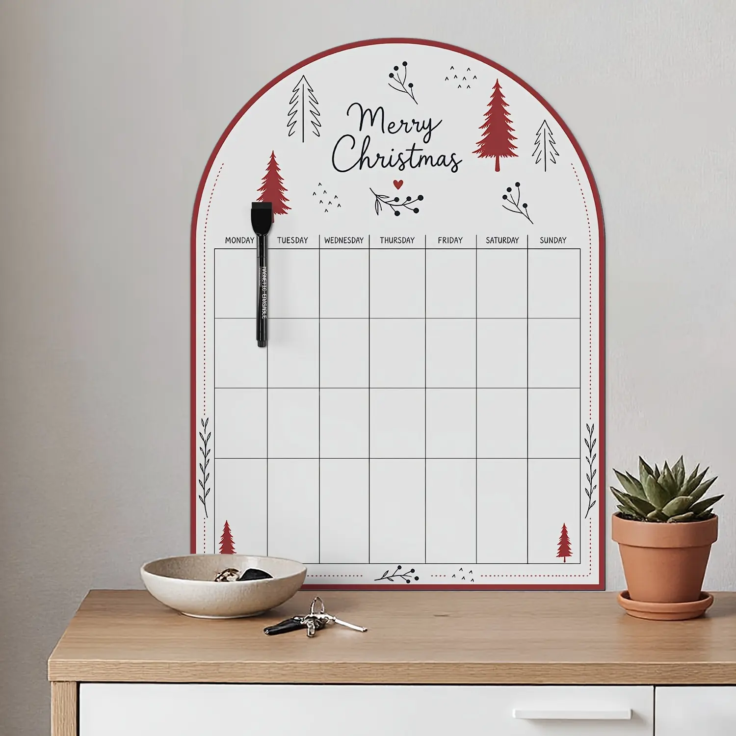 Arched Whiteboard Magnetic Self-Adhesive Magnetic Board, Thickened Soft Sheet for Wall Use, Large Magnetic Drawing Board, Peel-and-Stick, Easy to Install, Removable Without Leaving Marks, for Memos, Menus, Notes, and Display in Home, Office