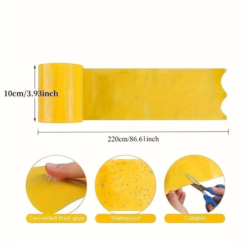 Dual-Sided Sticky Insect Barrier Tape, Outdoor Pest Control, Self-Adhesive, Prevents Whiteflies, Ants, Moths, Suitable for Trees and Gardens