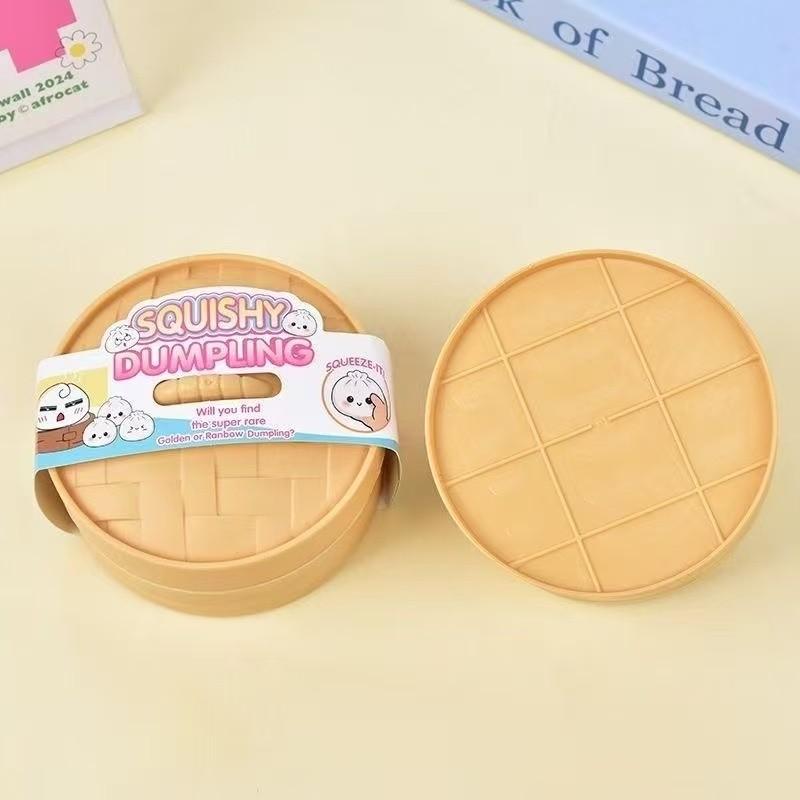 Cartoon Steamed Bun Stress Relief Toy, Creative Venting Small Baozi Simulation Rebound Toy, Practical Joke Toy for Anxiety Reduction