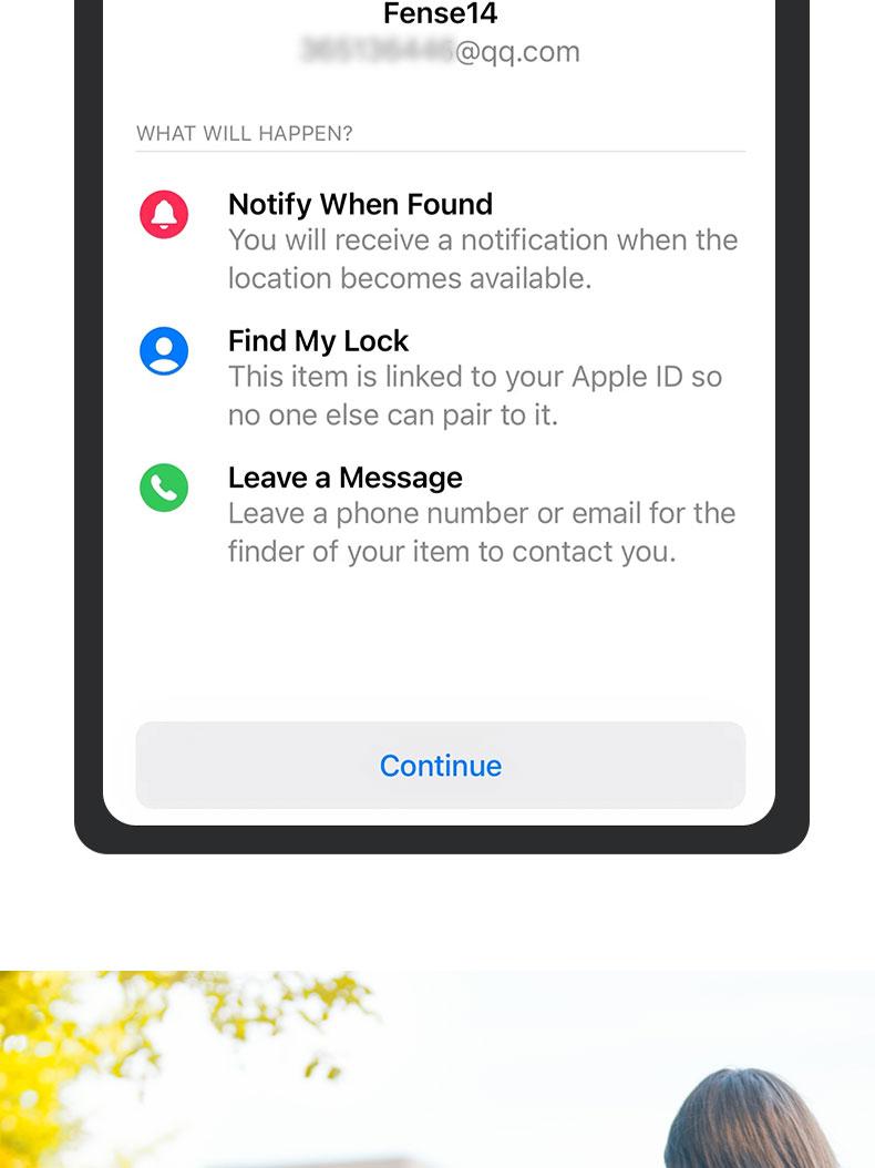 Smart tag air tracker, anti-loss smart location finder. Suitable for iOS systems to locate central devices and products. Useful for luggage, wallets, keys, privacy protection, and holiday gifts.