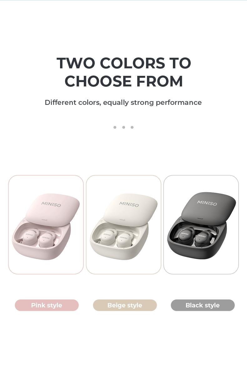 MINISO Mini Invisible Headphones Bluetooth 5.4 True Wireless In-Ear Earphones sport Audio Earbud audifonos bluetooth wireless headphones noise cancelling headphones gamingheadset