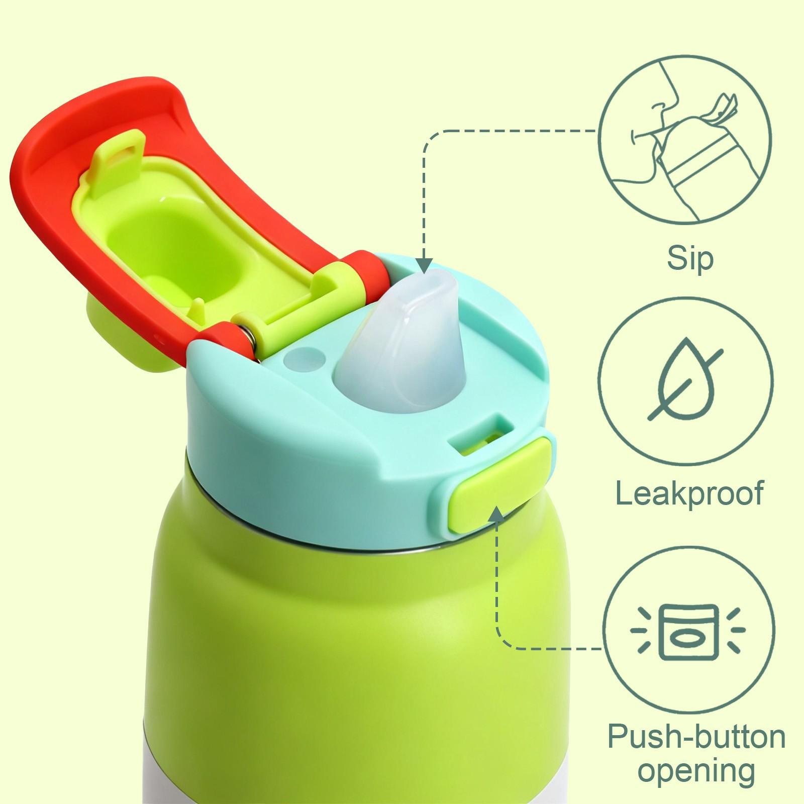 1Pc 19/24/32oz Duck and Flower Print Insulated Mug, Cute Pastel Vacuum Cup Thermo Tumbler with Lid and Straw, Keeps Hot 12H/Cold 24H, Ideal Travel Tumbler for Spring, Picnic, or Office, Adorable Gift for Girlfriend, Nature Lovers