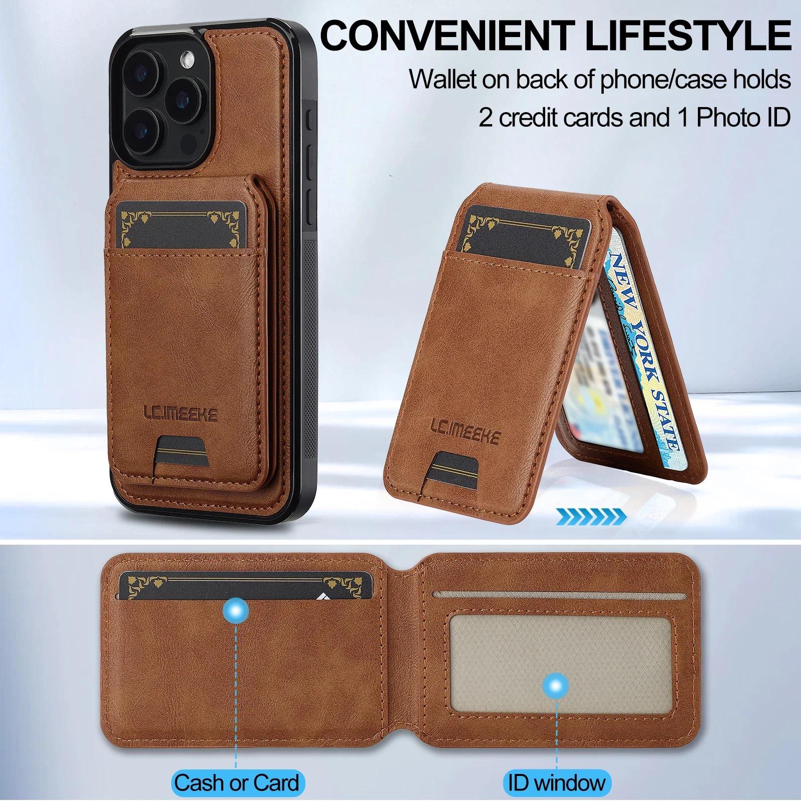Detachable Magnetic 2 In 1 Leather Case For iPhone 16E 17 1615 14 13 12 11 Pro  Card Pocket Phone Cover