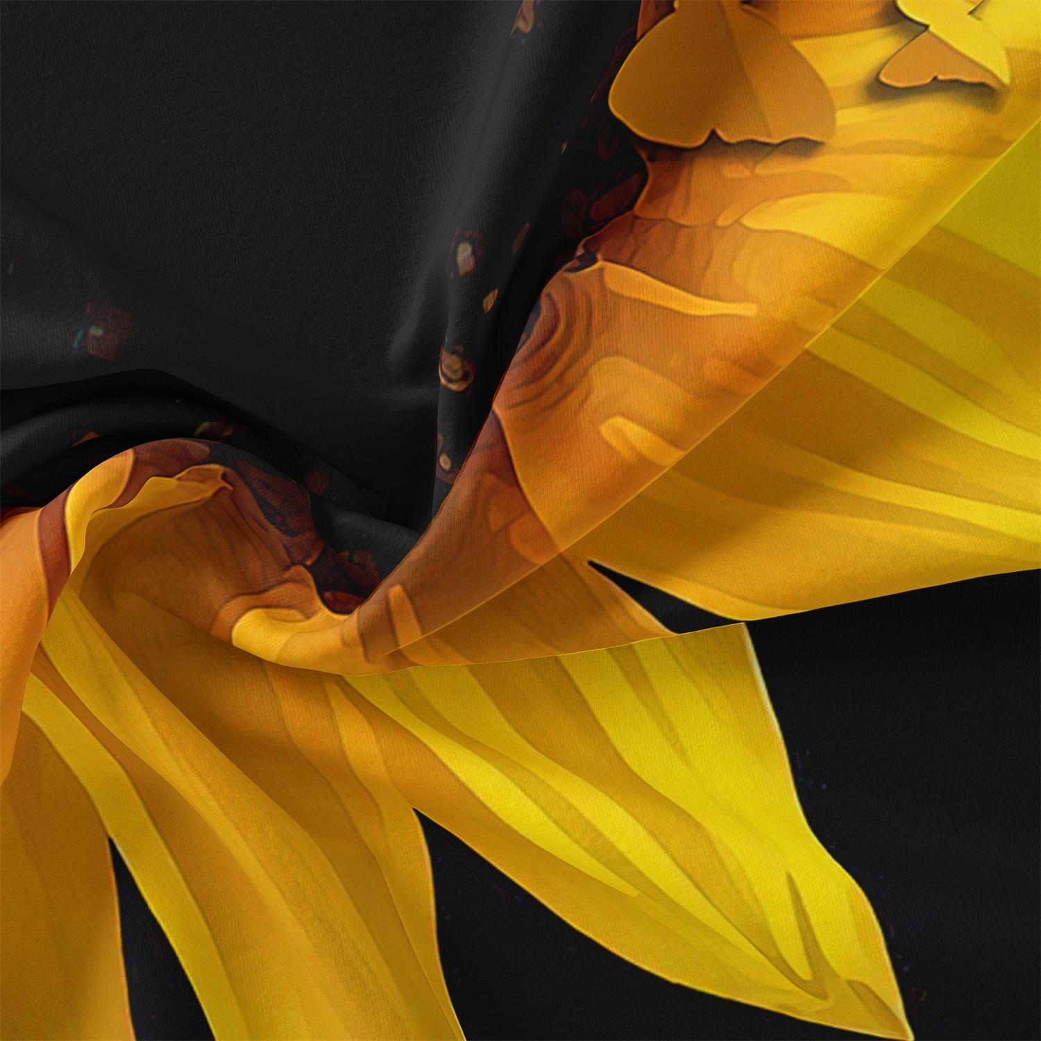 Sunflower Floral Print Bedding Set, Floral Bedding Sets, Printed Bedding Set, 1 Set Including 1 Duvet Cover & 2 Pillowcases without Filler, Soft Comfortable Breathable Bedding Set for Bedroom, Rooms, Dormitories, Decorative Bedding Set